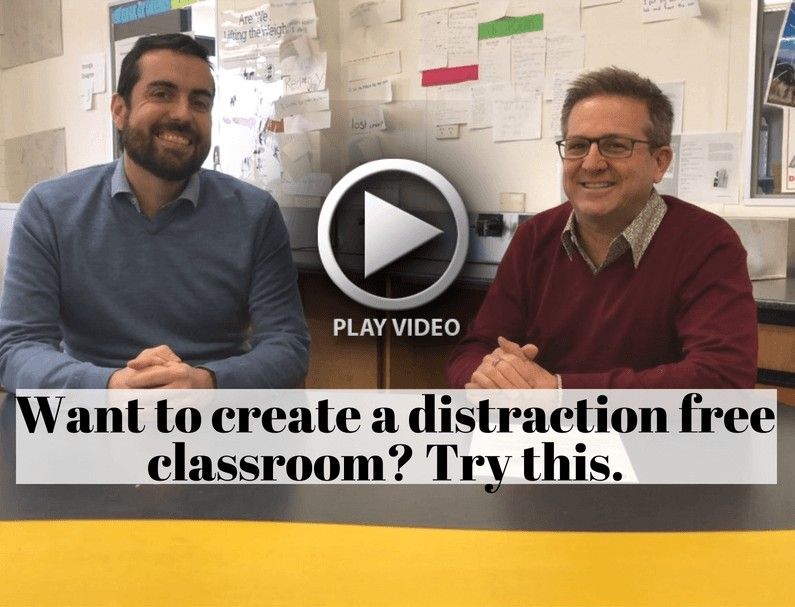 Want to create a distraction free classroom? Try this