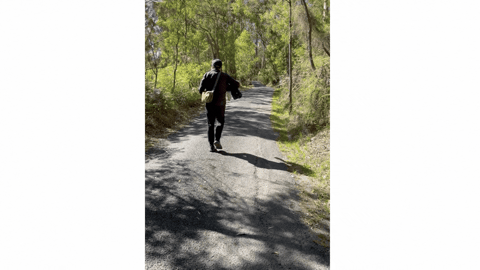 Dr William DeJean, Unleash Learning walking on his recent retreat.
